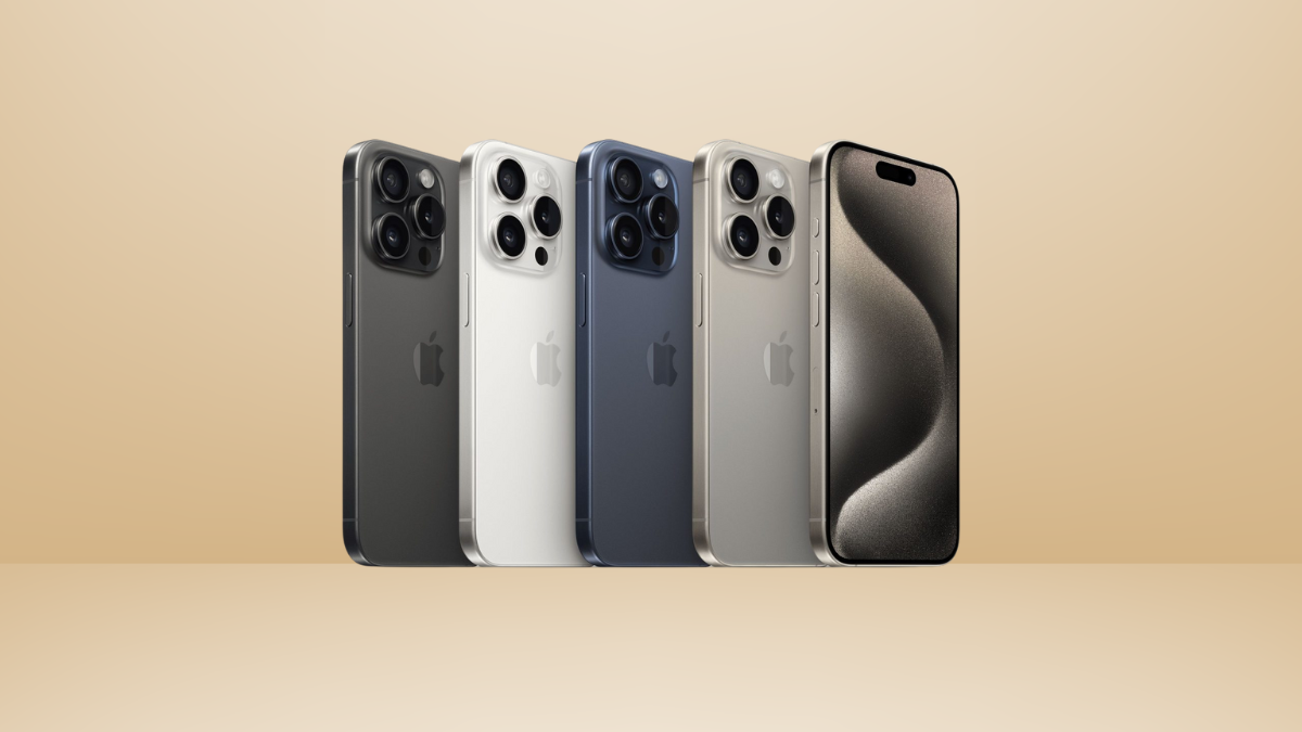 Foto de aparelhos iphone 5 enfileirados